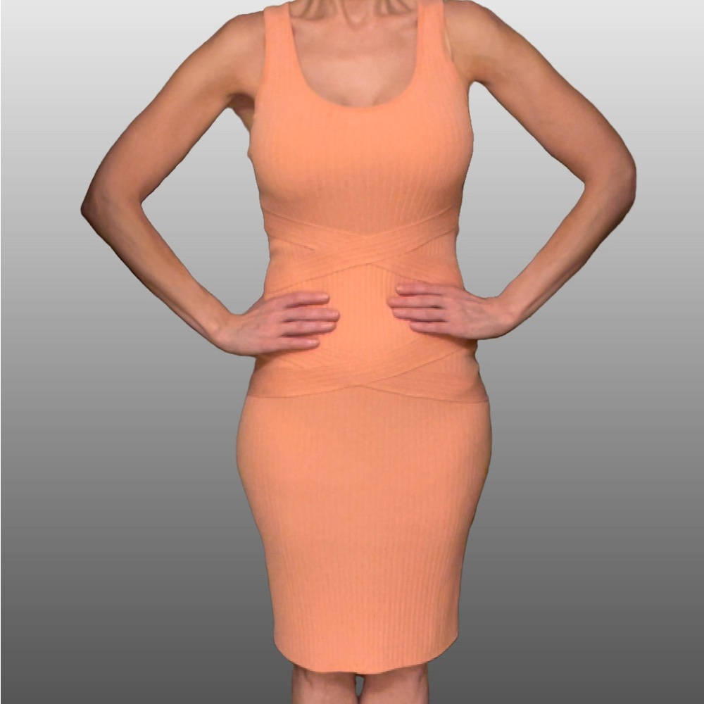 bebe bodycon midi dress